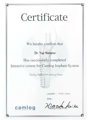 インプラント研修履歴 写真